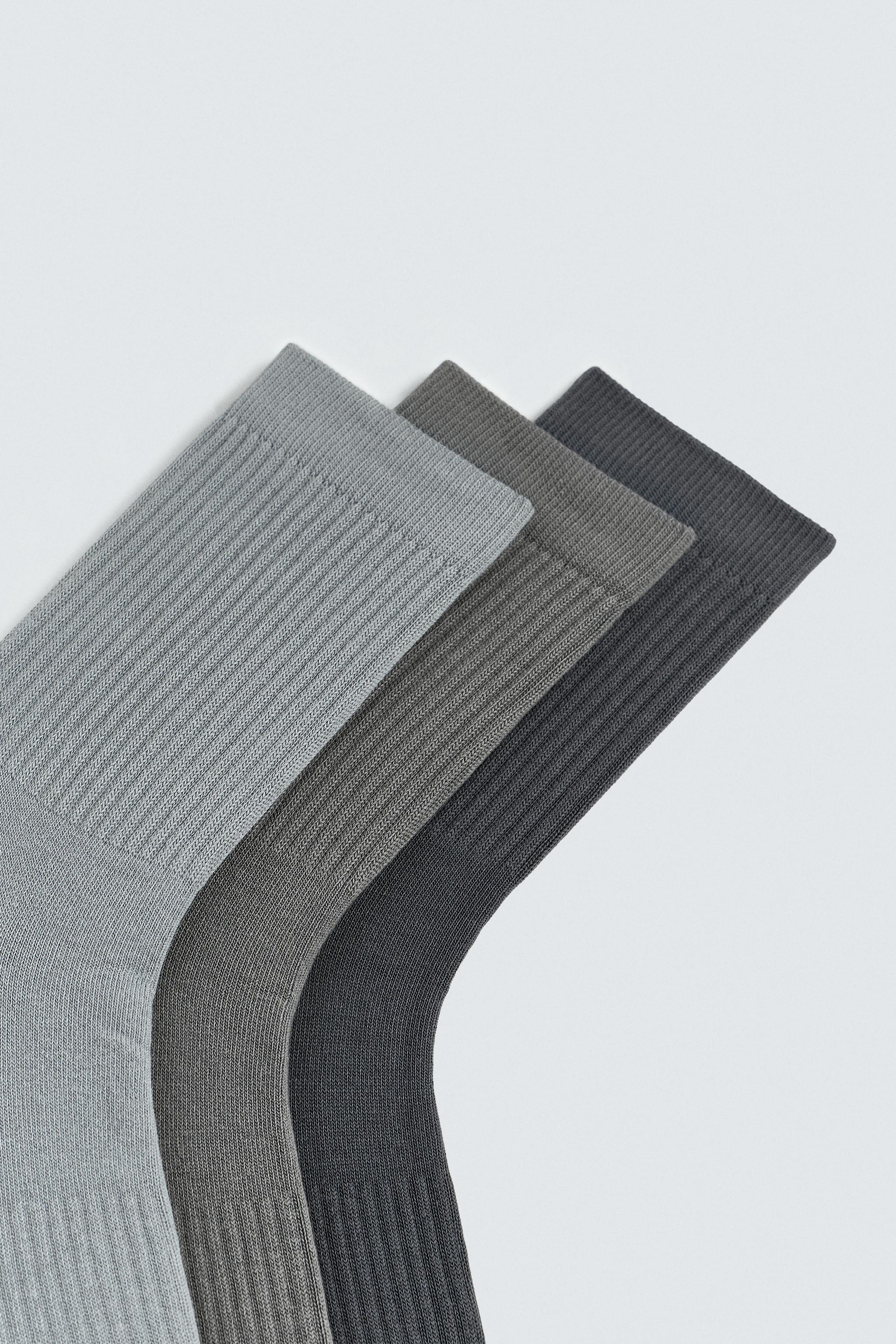 3-PACK RIB SOCKS
